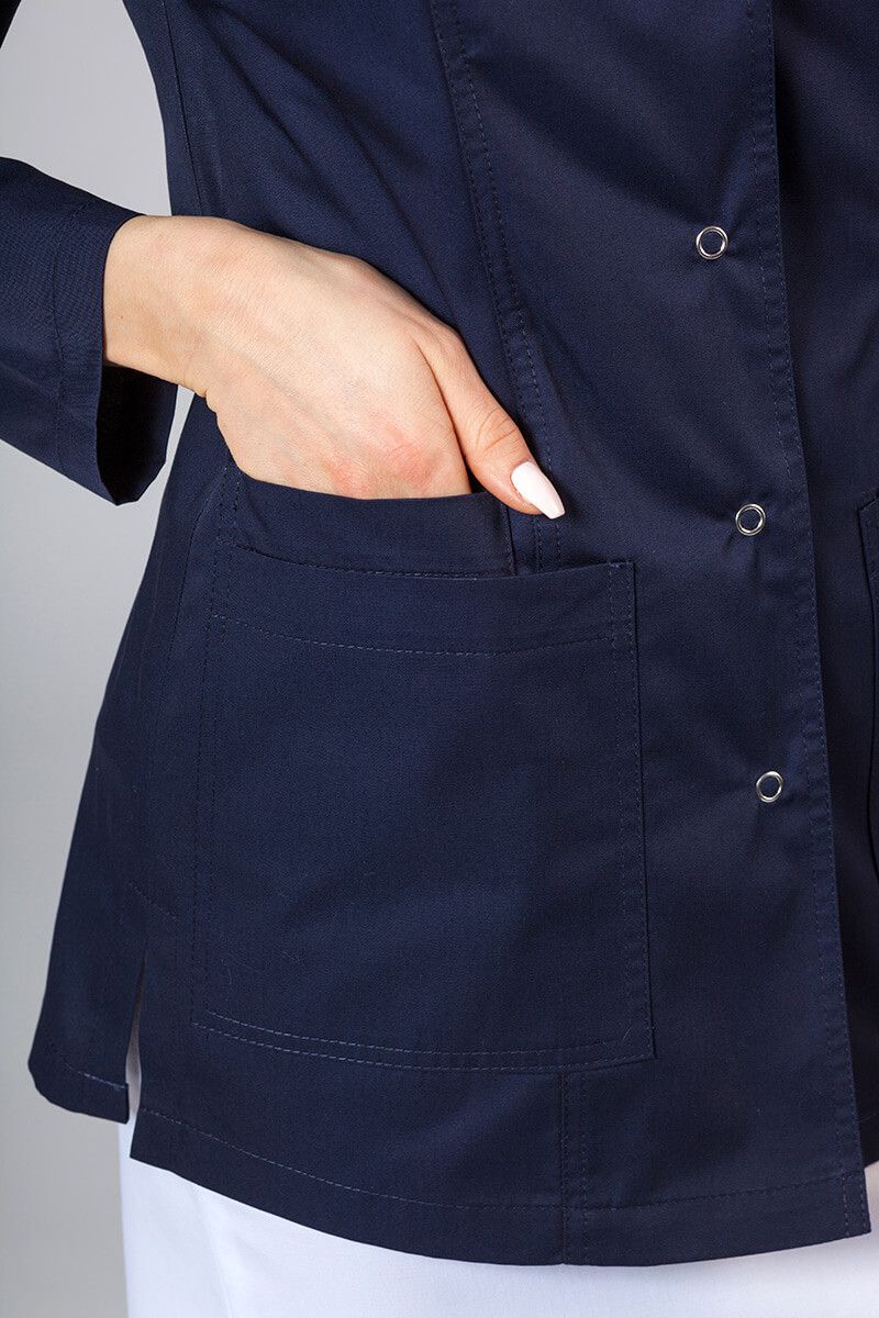 Krátky plášť s dlhým rukávom (odkryté cvoky) námornická modrá-4