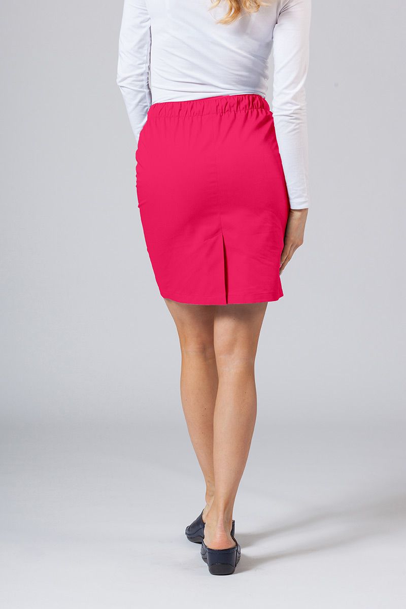 Krátka zdravotnícka sukňa Sunrise Uniforms malinová-1