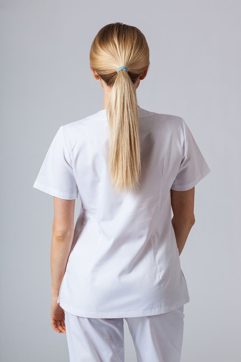 Lekárska dámska blúzka Sunrise Uniforms Basic Light biela-1