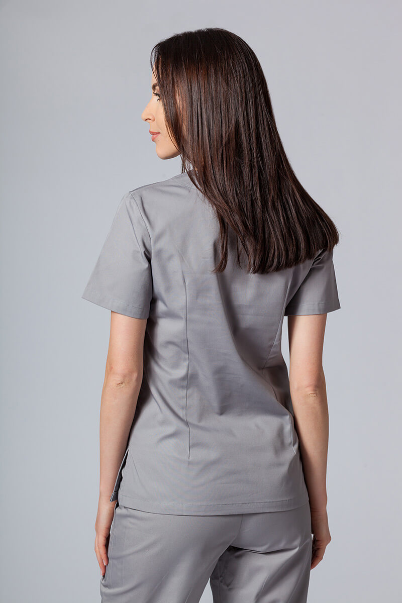 Lekárska dámska blúzka Sunrise Uniforms Basic Light šedá-2