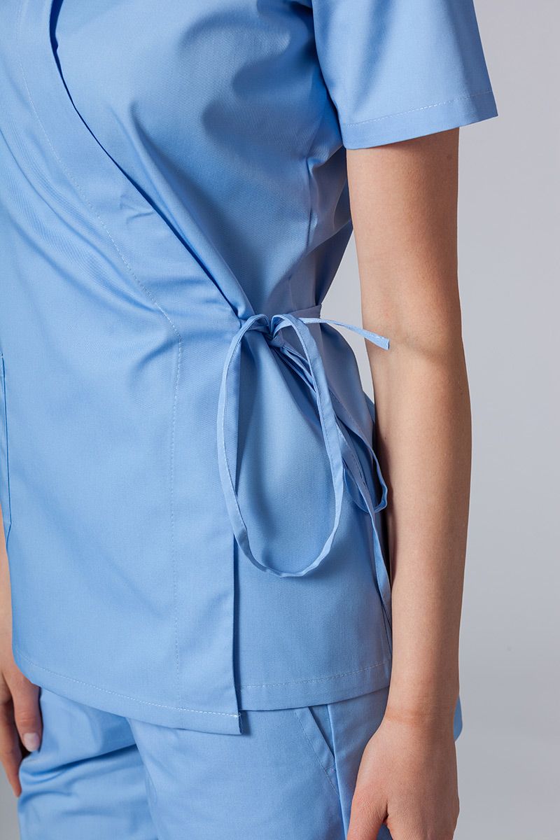 Zástera / blúzka dámska s viazaním Sunrise Uniforms modrá-6
