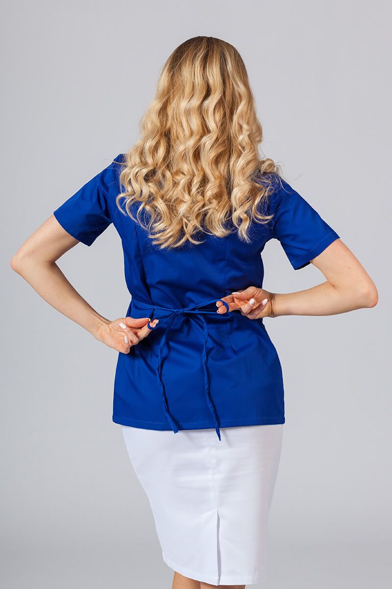 Zástera / blúzka dámska s viazaním Sunrise Uniforms tmavo modrá-3