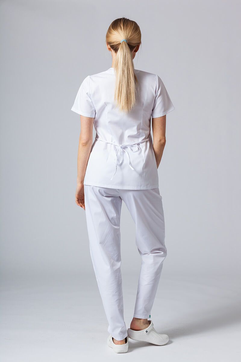 Zástera / blúzka dámska s viazaním Sunrise Uniforms biela-5