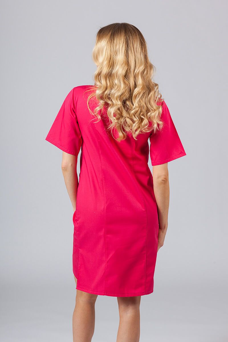 Lekárske klasické šaty Sunrise Uniforms malinové-2