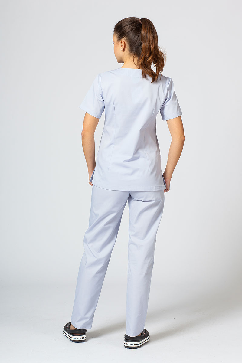 Lekárska dámska blúzka Sunrise Uniforms Basic Light svetlo šedá-5