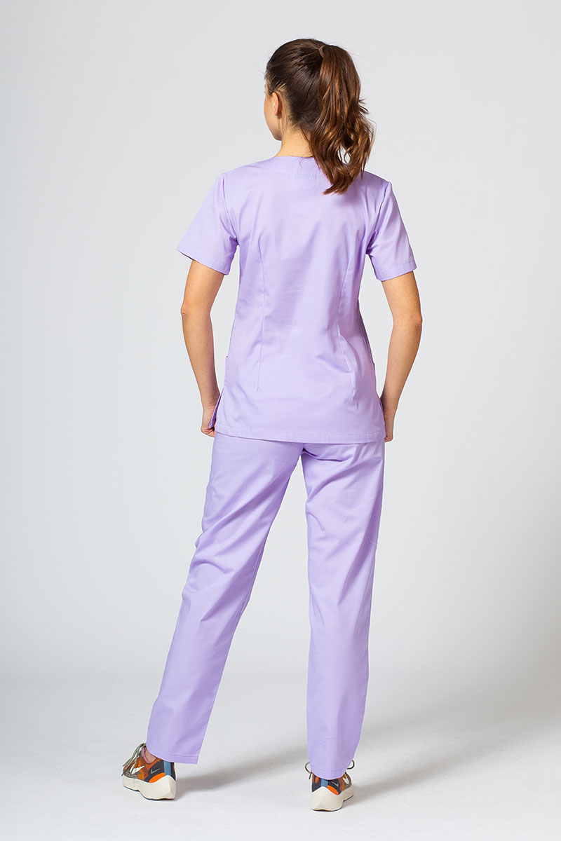 Lekárska dámska blúzka Sunrise Uniforms Basic Light levanduľová-3