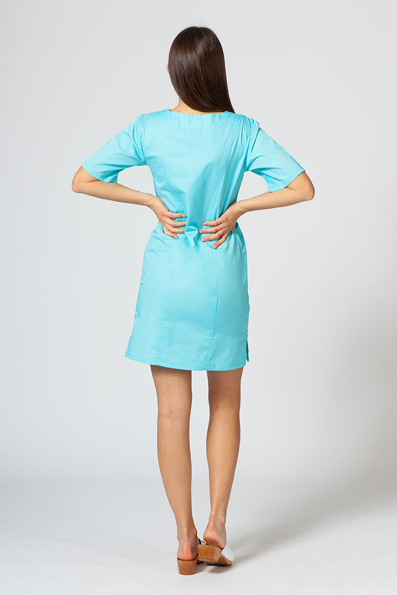 Lekárske klasické šaty Sunrise Uniforms aqua-1