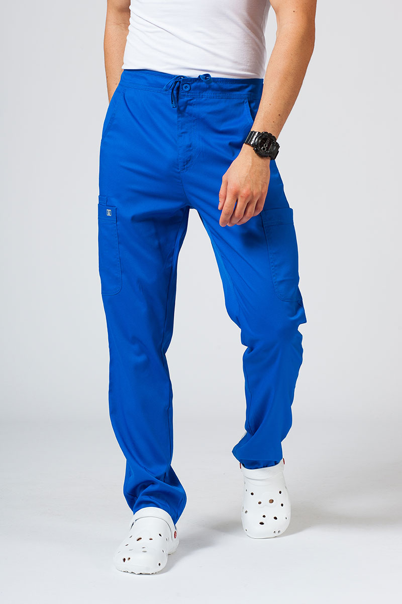 Lekárske nohavice Maevn Matrix Men Classic královsky modré-2