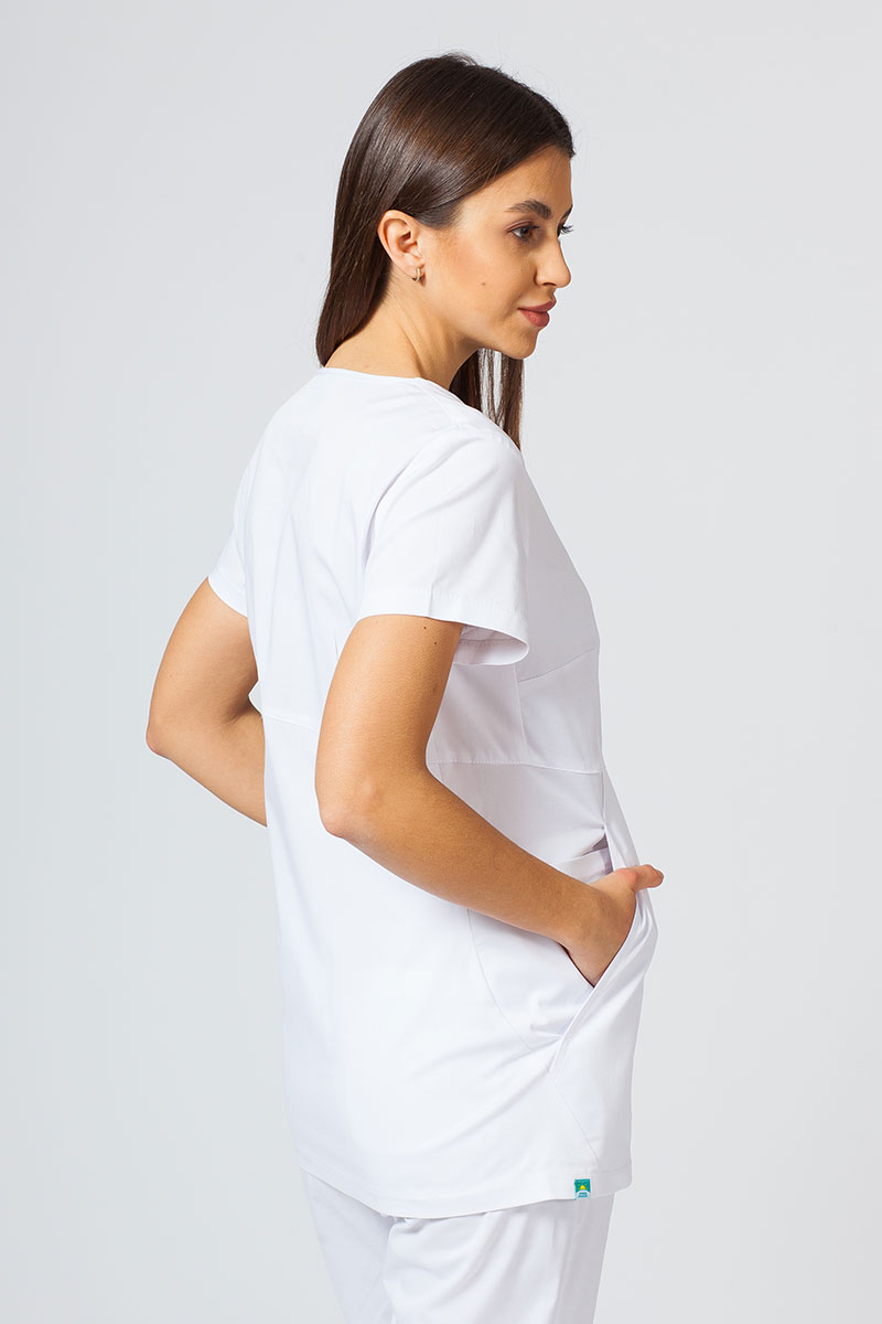 Zdravotnická súprava Sunrise Uniforms Active biela (s blúzkou Kangaroo - elastic)-4