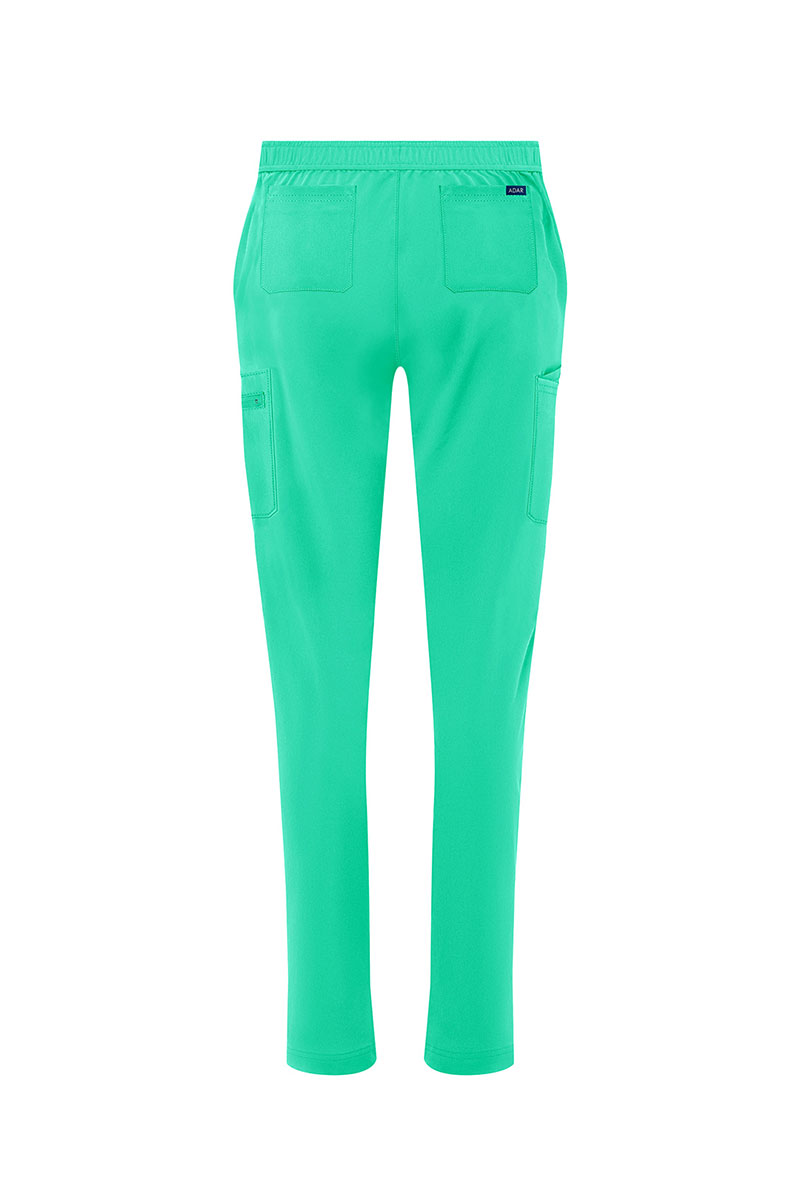 Dámske nohavice Adar Uniforms Skinny Leg Cargo svetlo zelené-10