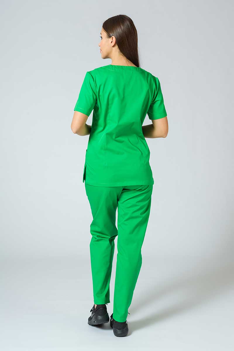 Dámske lekárske nohavice Sunrise Uniforms Basic Regular zelené jablko-3