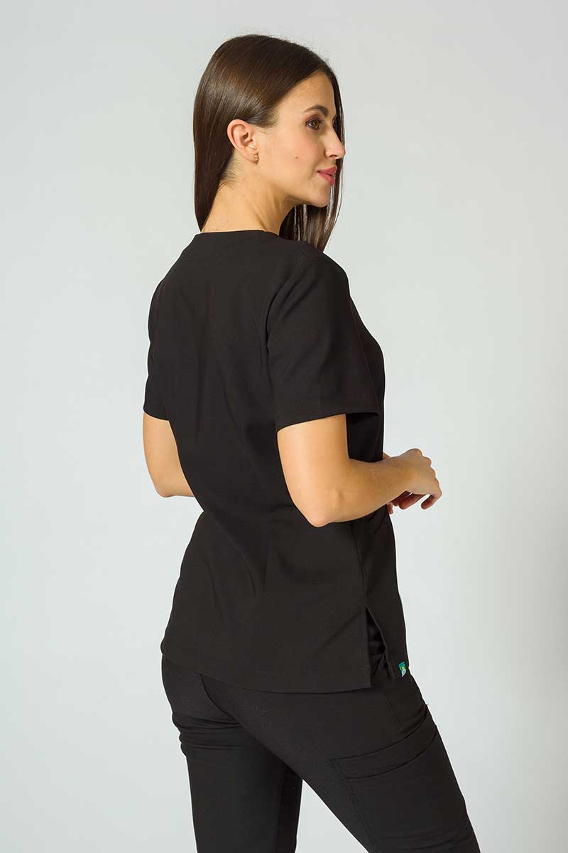 Zdravotnická súprava Sunrise Uniforms Premium (blúzka Joy, nohavice Chill) čierna-3