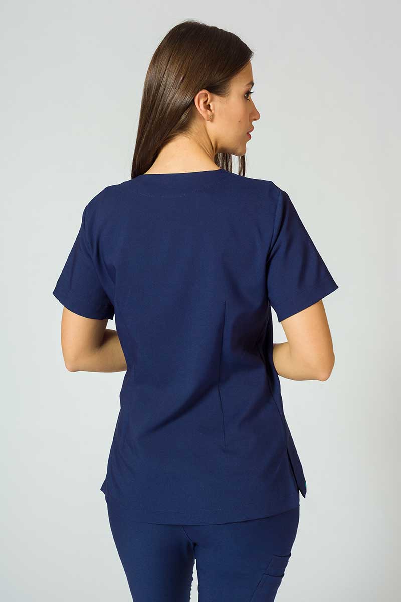 Zdravotnická súprava Sunrise Uniforms Premium (blúzka Joy, nohavice Chill) námornícky modrá-4
