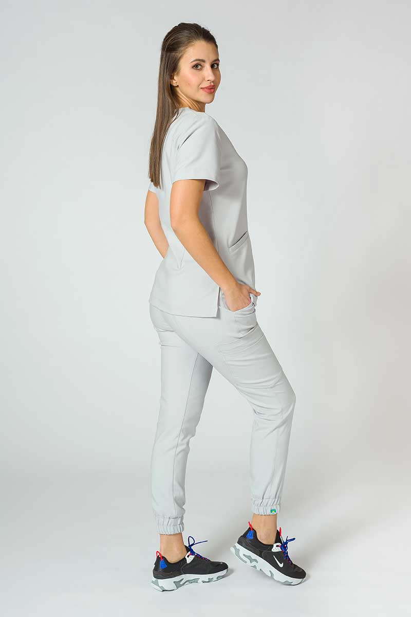 Zdravotnická súprava Sunrise Uniforms Premium (blúzka Joy, nohavice Chill) světlo šedá-1