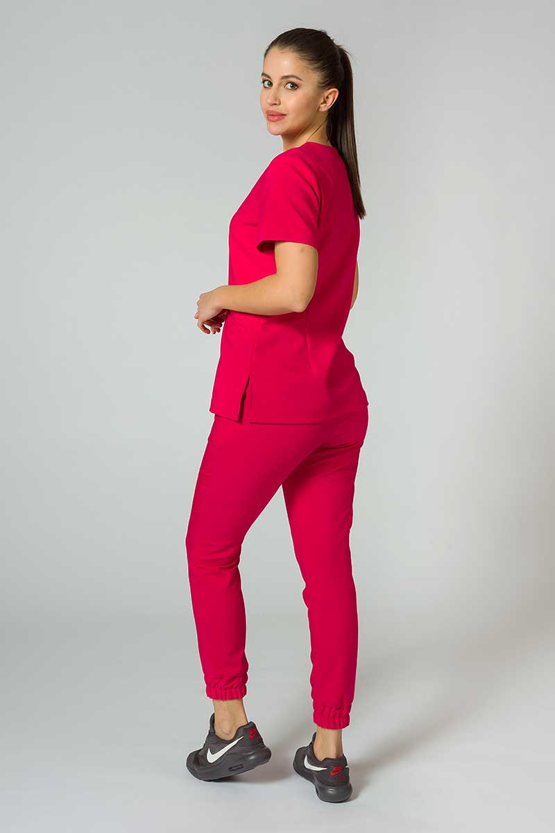 Zdravotnická súprava Sunrise Uniforms Premium (blúzka Joy, nohavice Chill) malinová-1