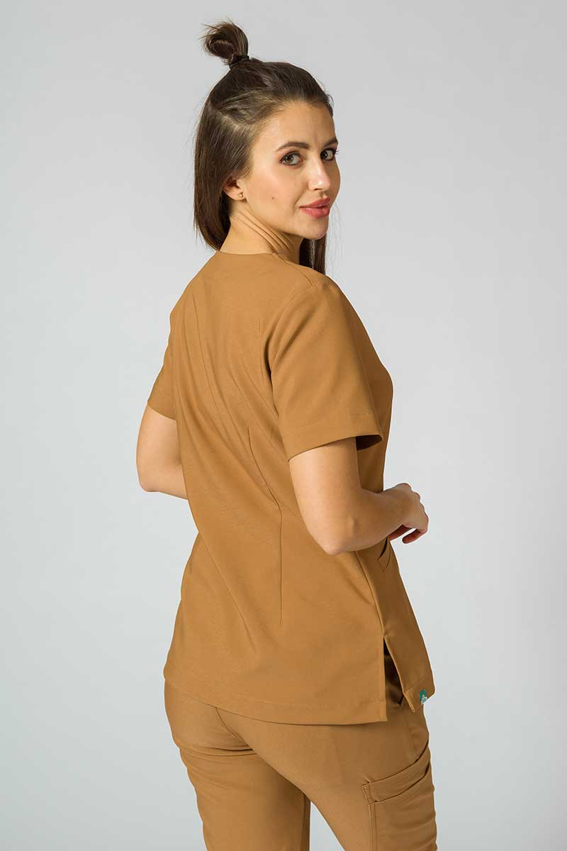 Zdravotnická súprava Sunrise Uniforms Premium (blúzka Joy, nohavice Chill) hnedá-5