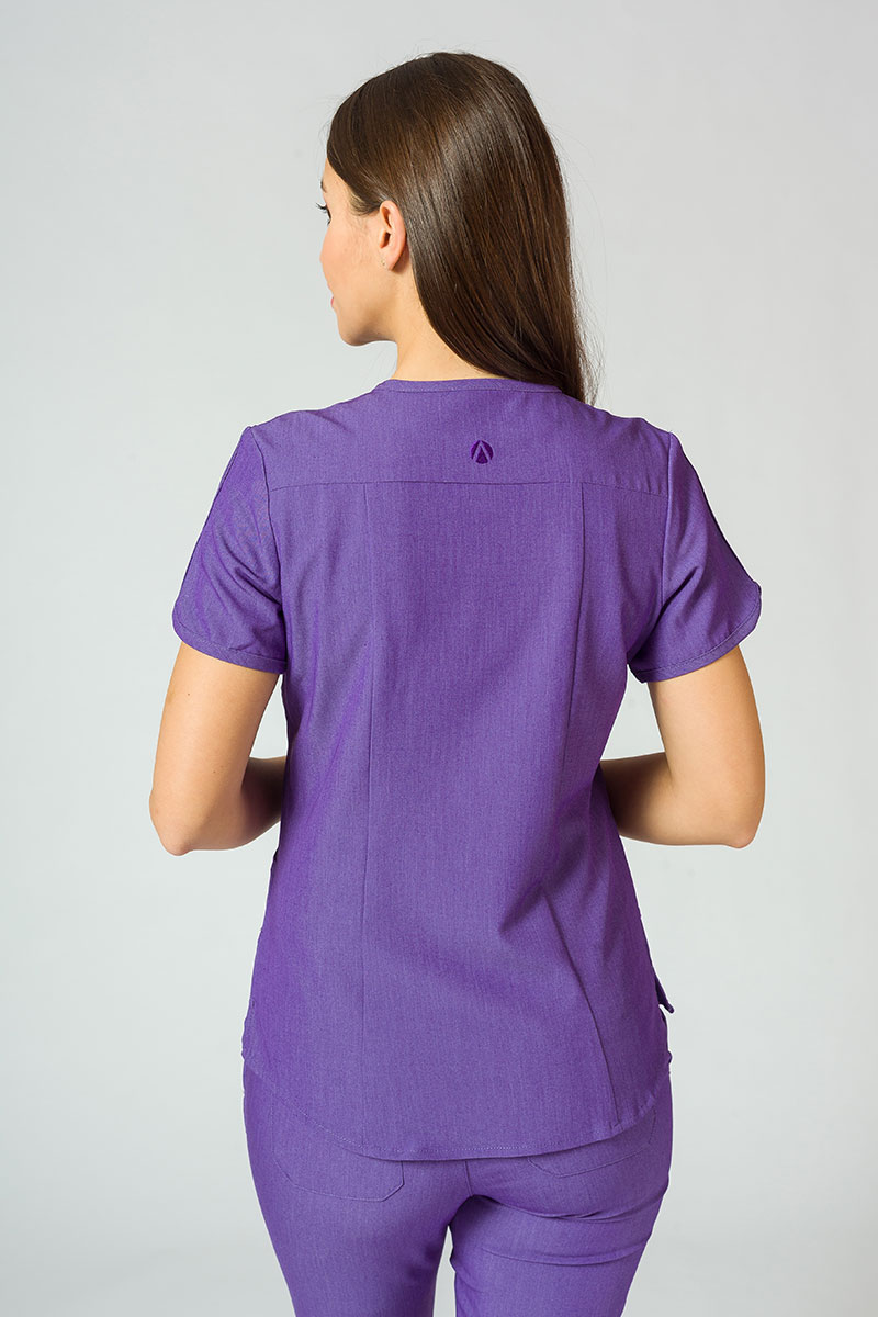 Lekárska súprava Adar Uniforms Yoga fialová (s blúzou Modern - elastic)-5