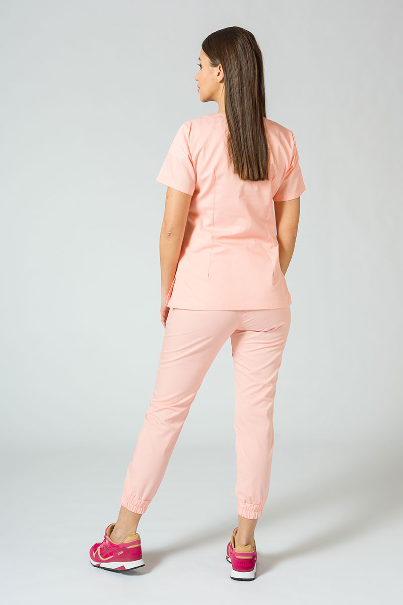 Lekárska súprava Sunrise Uniforms Basic Jogger lososová (s nohavicami Easy)-1