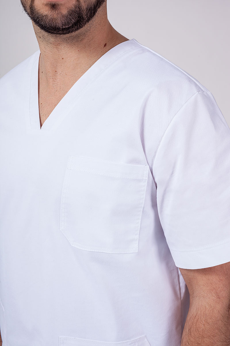 Pánska lekárska súprava Sunrise Uniforms Active (blúzka Flex, nohavice Flow) biela-4
