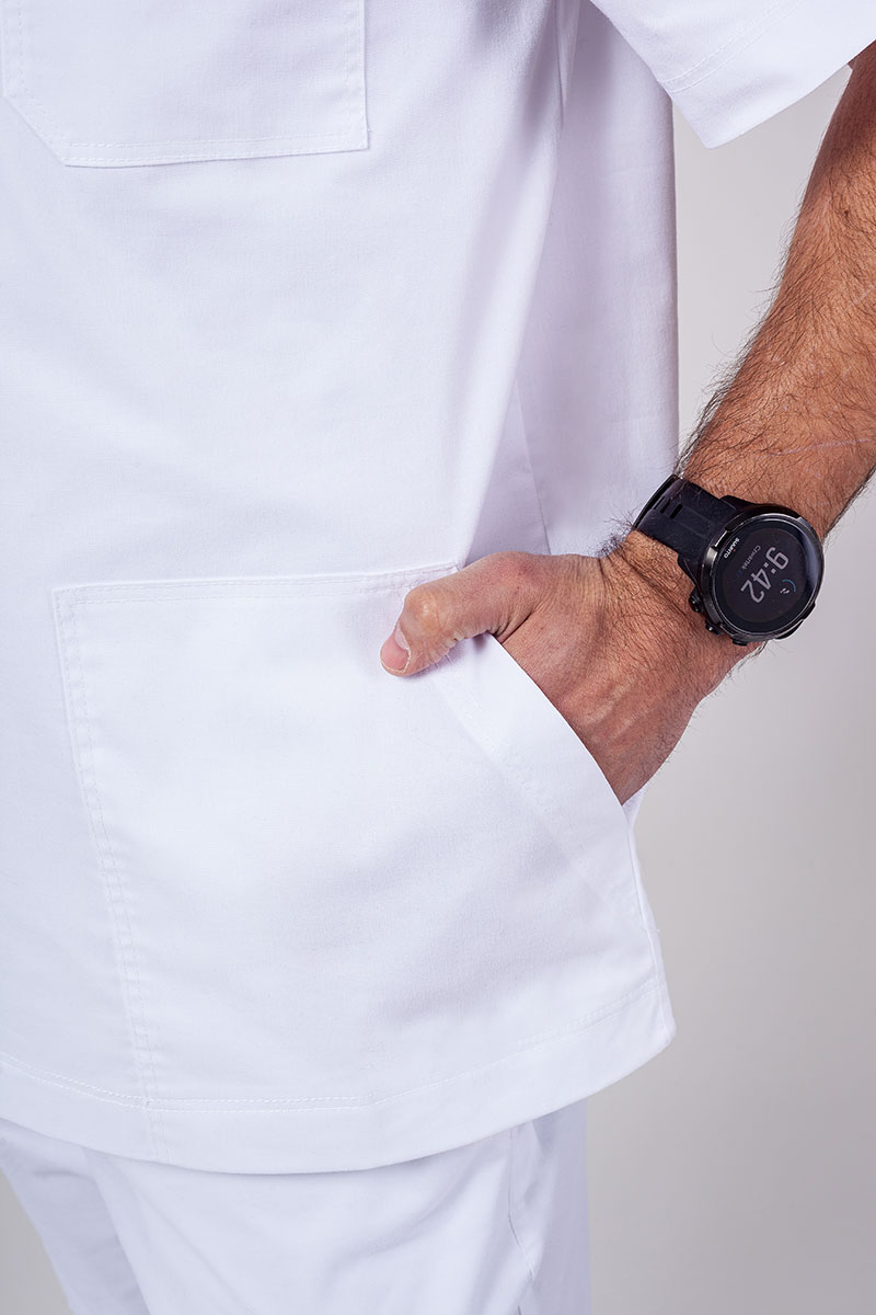 Pánska lekárska súprava Sunrise Uniforms Active (blúzka Flex, nohavice Flow) biela-6