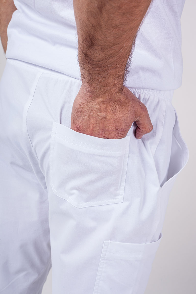 Pánska lekárska súprava Sunrise Uniforms Active (blúzka Flex, nohavice Flow) biela-10