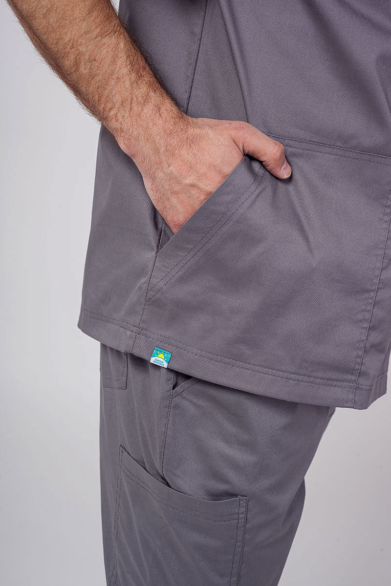 Pánska lekárska súprava Sunrise Uniforms Active (blúzka Flex, nohavice Flow) šeda-5
