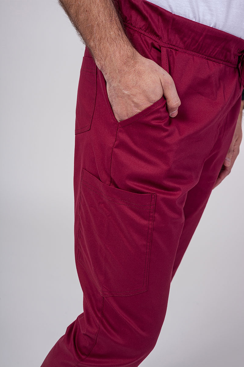 Pánska lekárska súprava Sunrise Uniforms Active (blúzka Flex, nohavice Flow) čerešňová červená-8