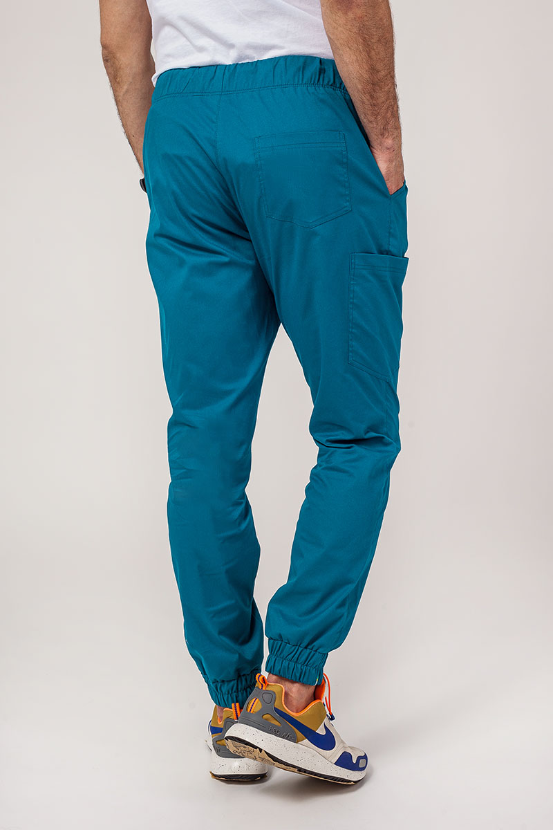 Pánska lekárska súprava Sunrise Uniforms Active (bluza Flex, spodnie Flow) karaibsky modra-8