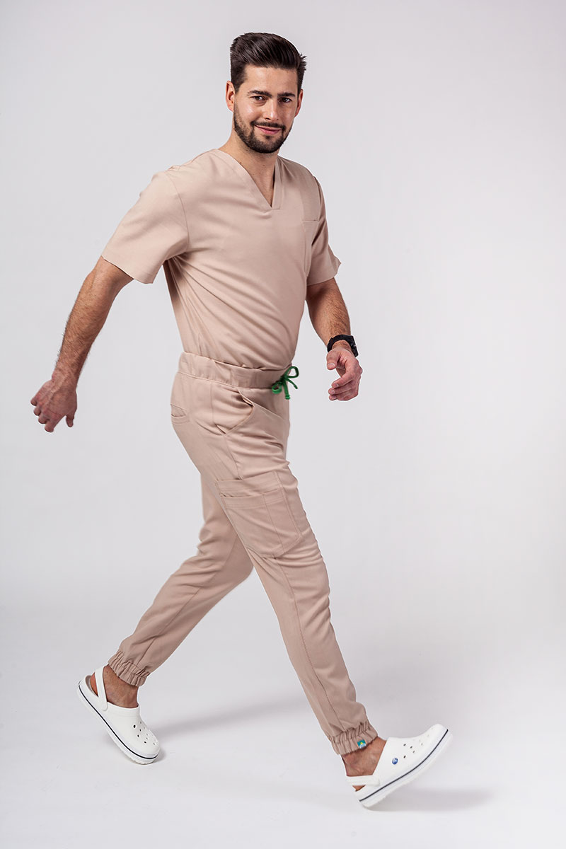 Lekárska súprava Sunrise Uniforms Premium Men (blúzka Dose, nohavice Select) béžová-2