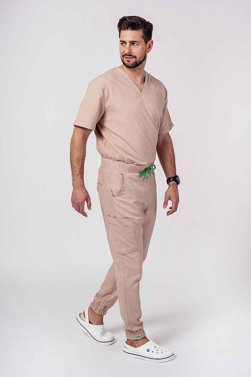 Lekárska súprava Sunrise Uniforms Premium Men (blúzka Dose, nohavice Select) béžová-1