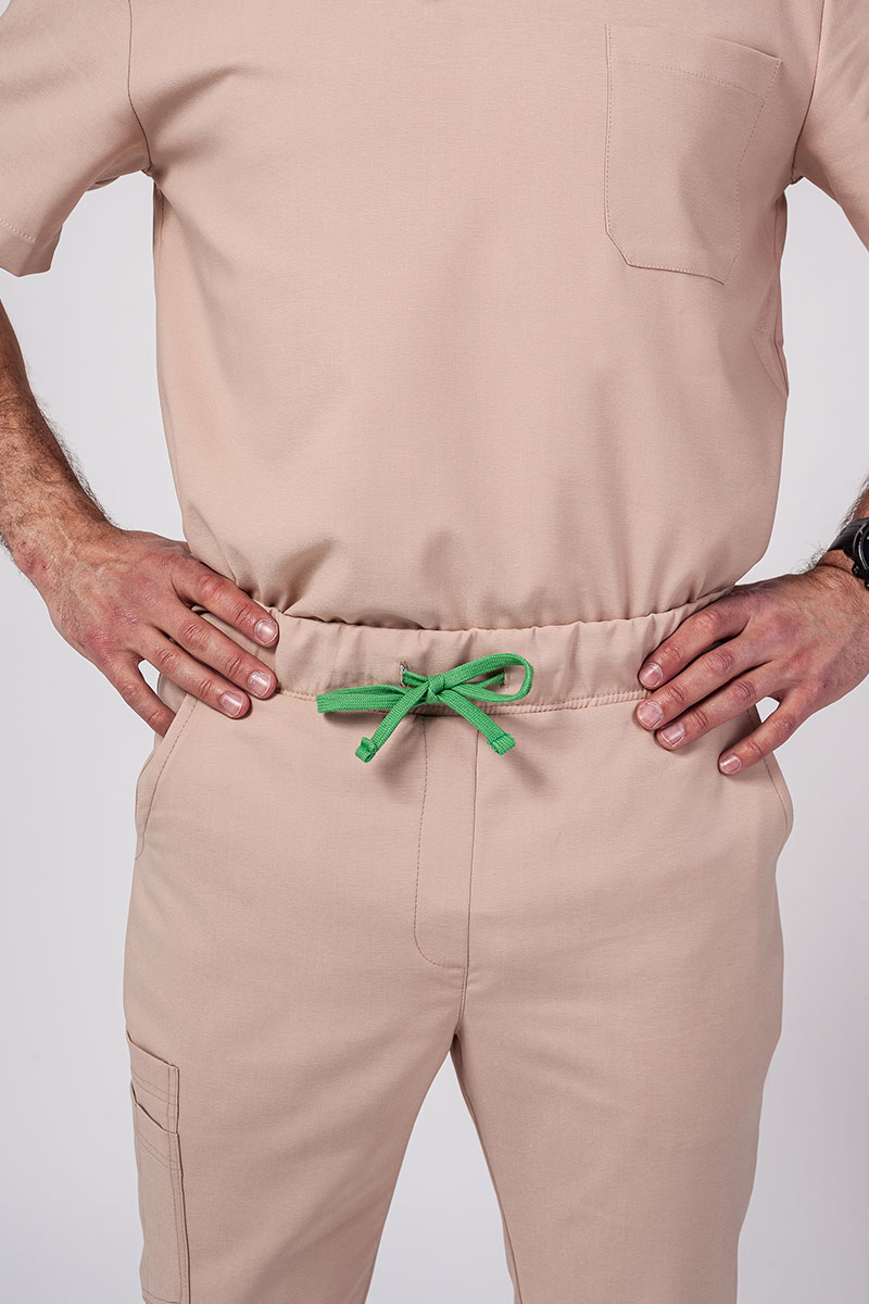 Lekárska súprava Sunrise Uniforms Premium Men (blúzka Dose, nohavice Select) béžová-12