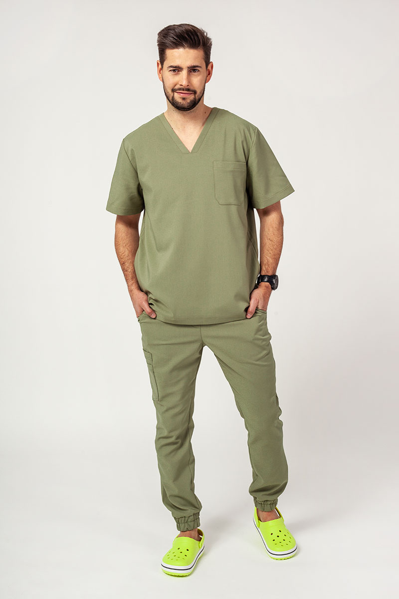 Lekárske nohavice Sunrise Uniforms Premium Select olivkové-5