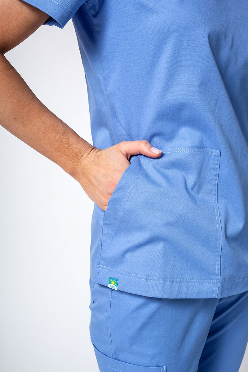Dámska lekárska súprava Sunrise Uniforms Active III (blúzka Bloom, nohavice Air) klasicky modrá-5