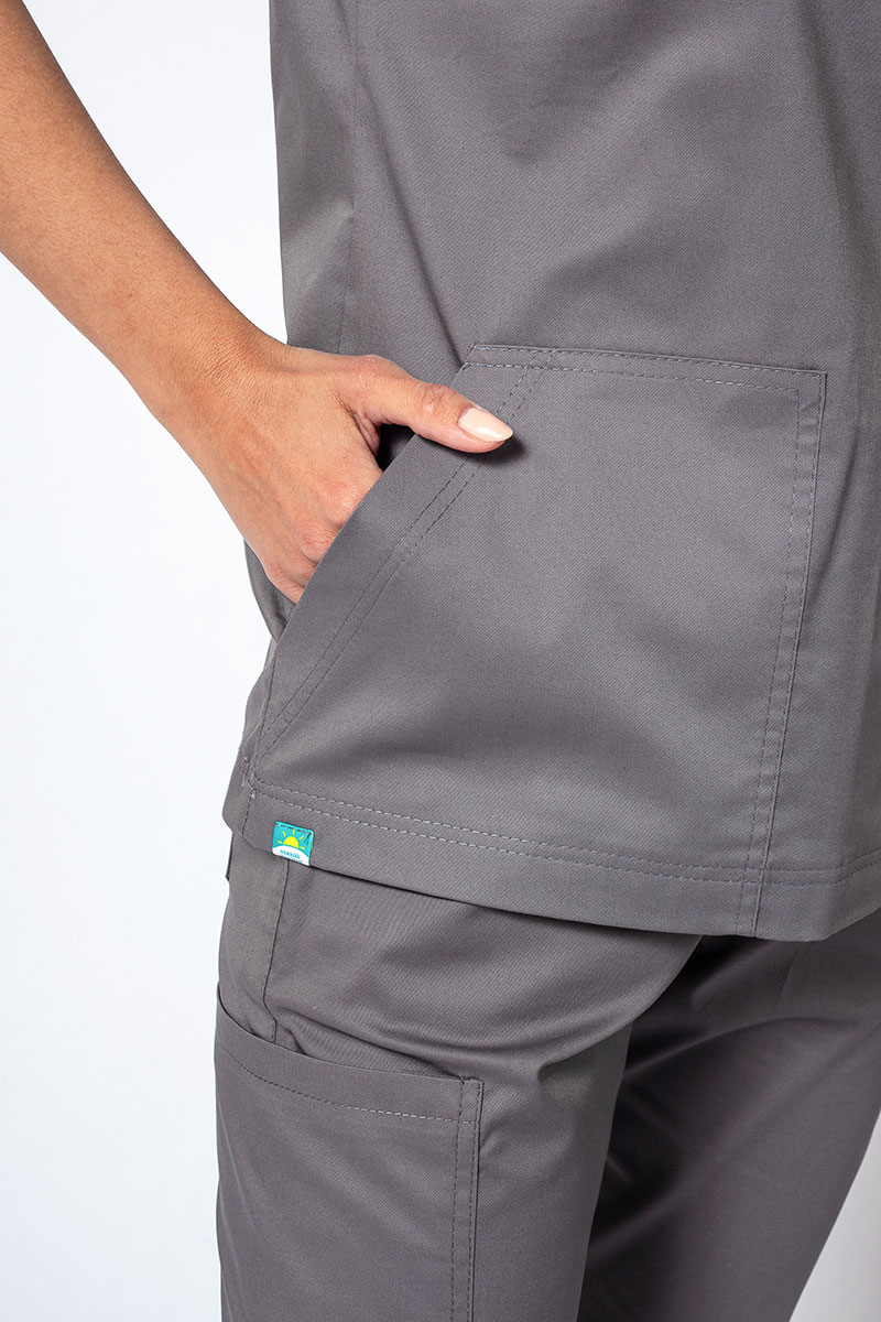 Dámska lekárska súprava Sunrise Uniforms Active III (blúzka Bloom, nohavice Air) šedá-5