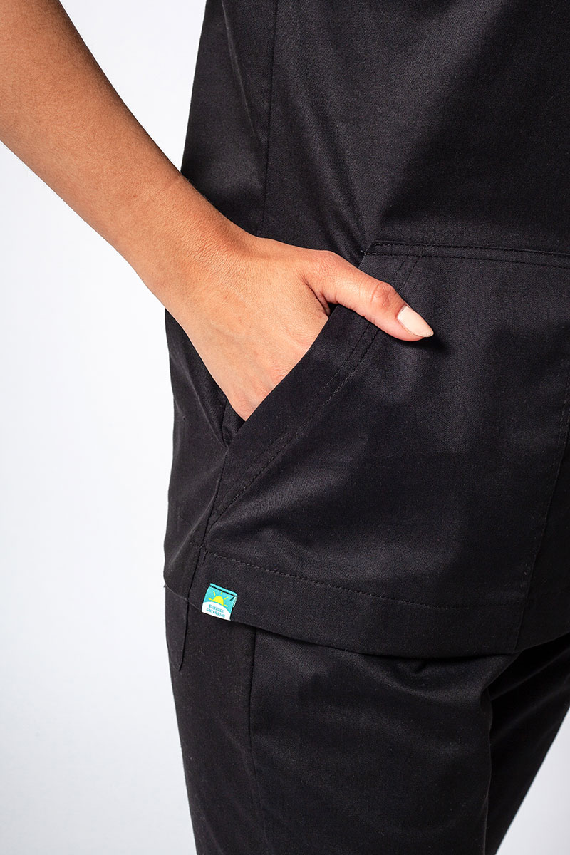 Dámska lekárska súprava Sunrise Uniforms Active III (blúzka Bloom, nohavice Air) čierna-5