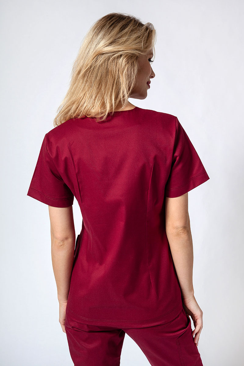 Dámska lekárska súprava Sunrise Uniforms Active III (blúzka Bloom, nohavice Air) čerešňovo červená-3