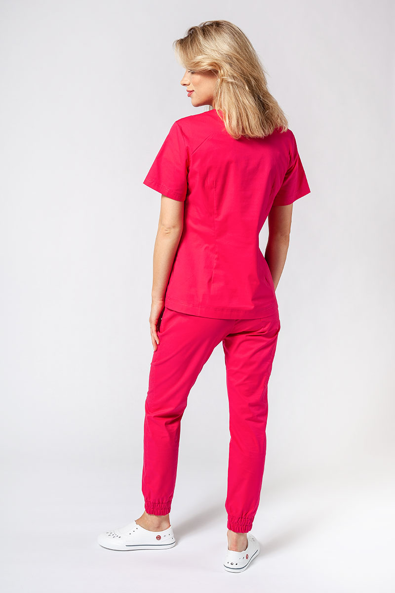 Dámska lekárska súprava Sunrise Uniforms Active III (blúzka Bloom, nohavice Air) malinová-1