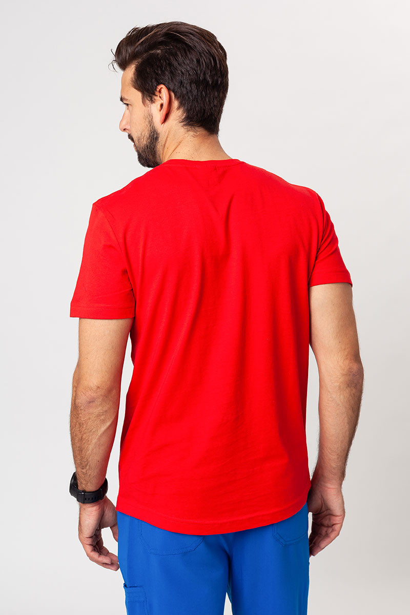 Pánske tričko Malfini Origin (štandard GOTS - organická bavlna) červená-4