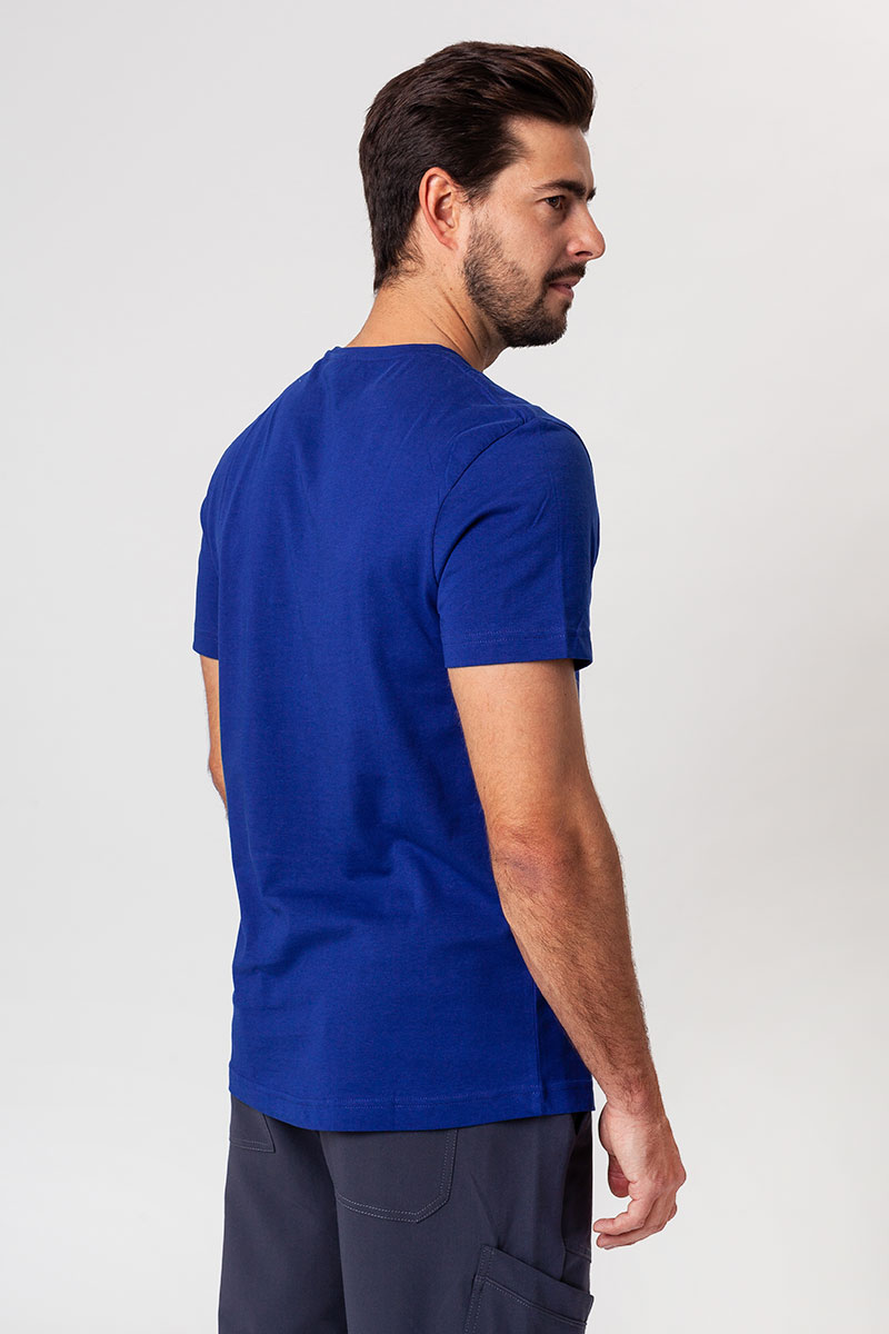 Pánske tričko Malfini Origin (štandard GOTS - organická bavlna) tmavo modrá-5