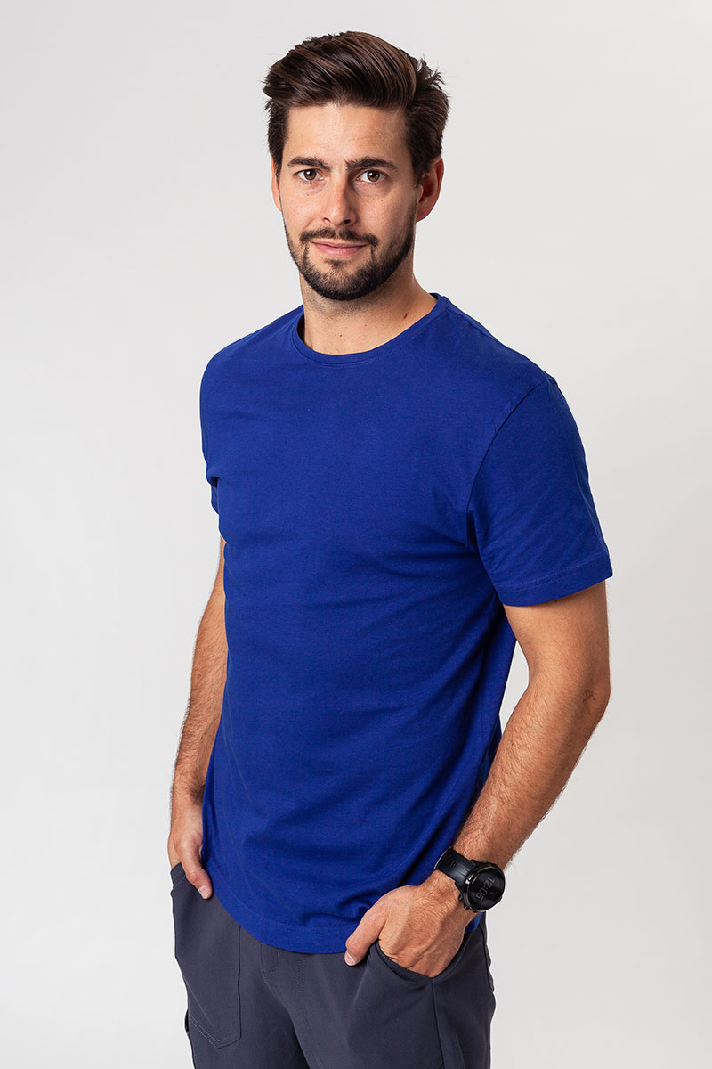 Pánske tričko Malfini Origin (štandard GOTS - organická bavlna) tmavo modrá-4