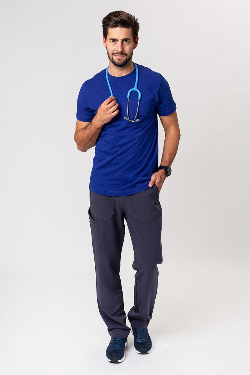 Pánske tričko Malfini Origin (štandard GOTS - organická bavlna) tmavo modrá-2