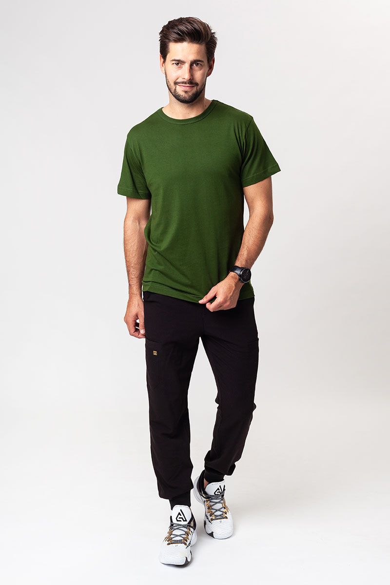 Pánske tričko Malfini Resist (teplota prania 60 °- 95 °) tmavo zelené-1