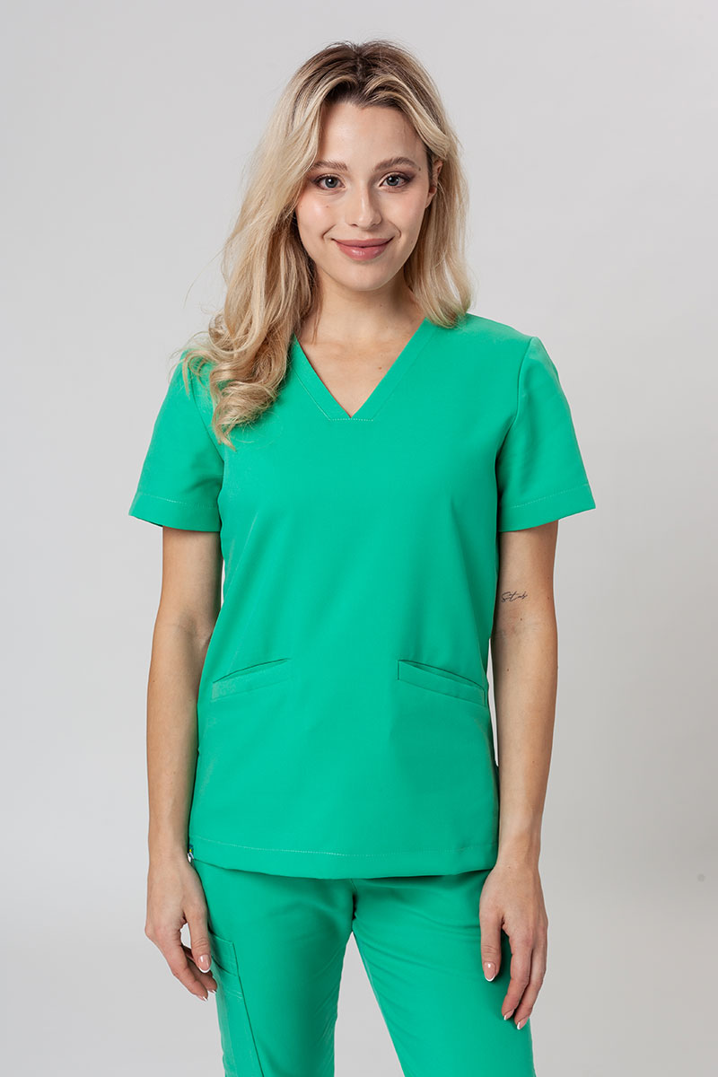 Lekárska súprava Sunrise Uniforms Premium (blúzka Joy, nohavice Chill) jasno zelená-2