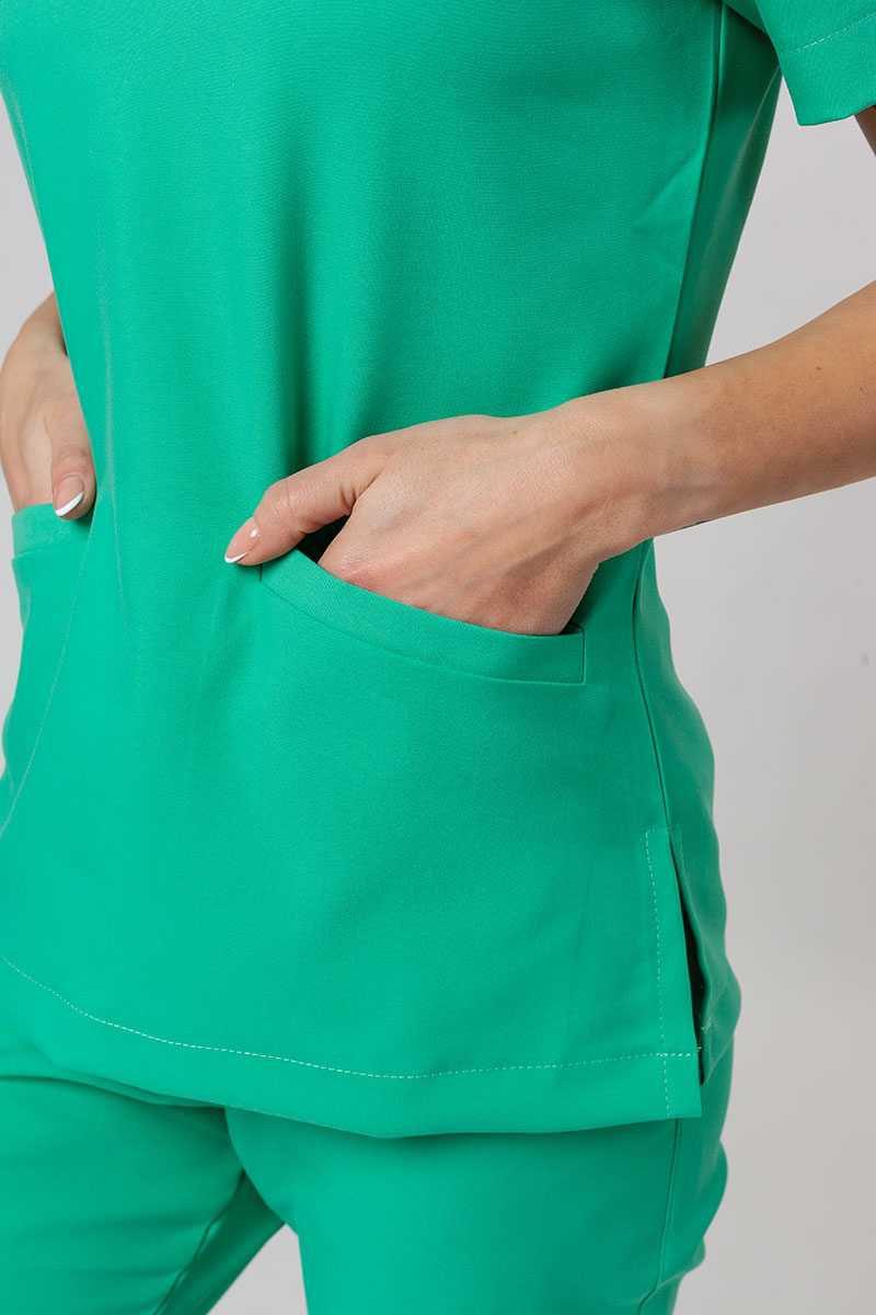 Lekárska súprava Sunrise Uniforms Premium (blúzka Joy, nohavice Chill) jasno zelená-4