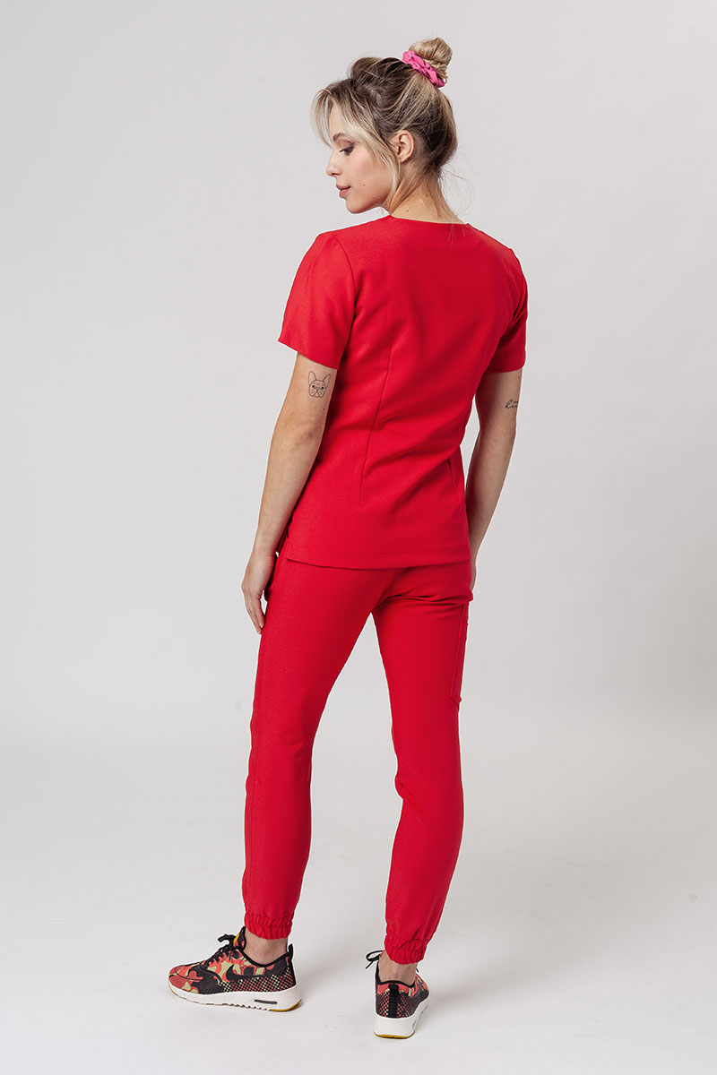 Dámske nohavice Sunrise Uniforms Premium Chill jogger červené-7