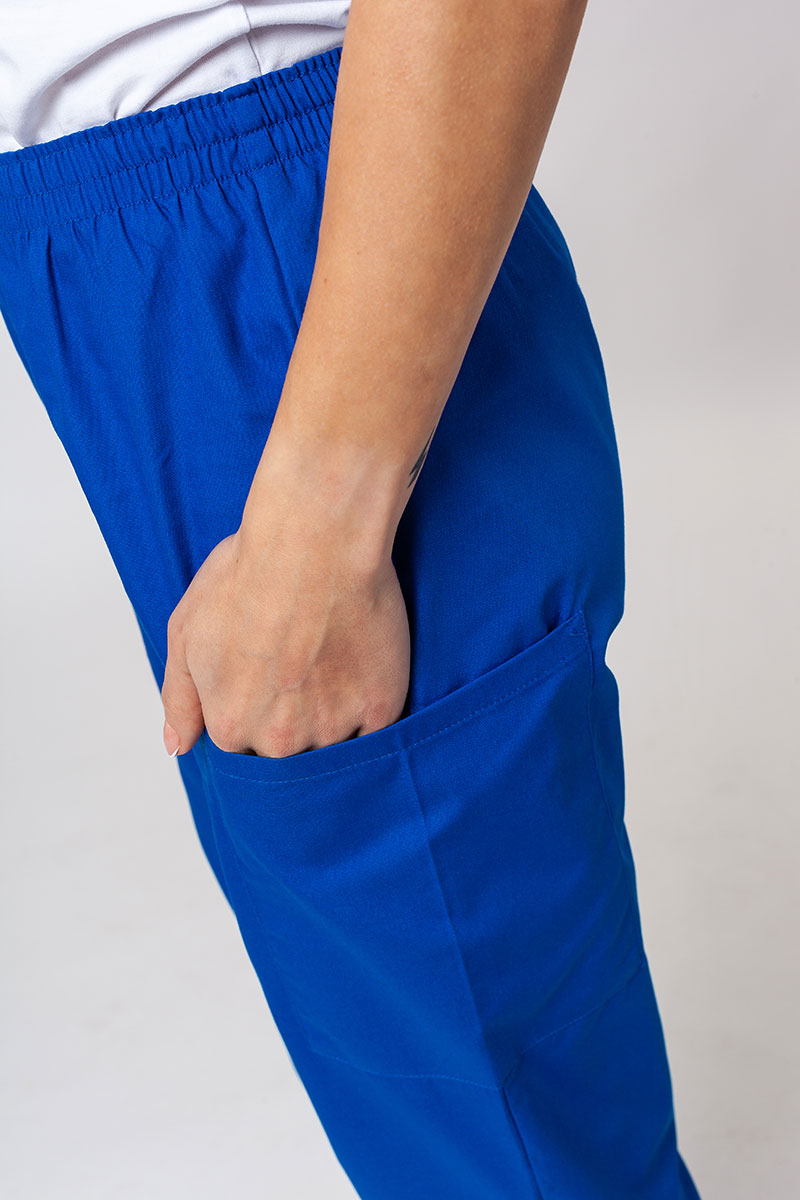 Lekárska dámska súprava Cherokee Originals (blúzka s výstrihom do V, nohavice N.Rise) kráľovská modrá-10