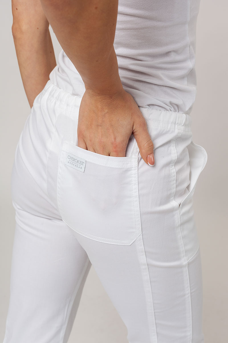 Lekárska dámska súprava Cherokee Core Stretch (blúza Core, nohavice Mid Rise) biela-13