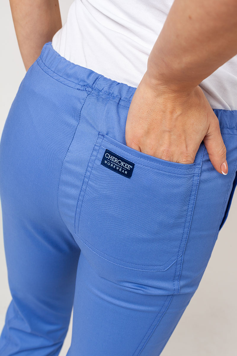 Lekárska dámska súprava Cherokee Core Stretch (blúza Core, nohavice Mid Rise) klasicky modrá-16