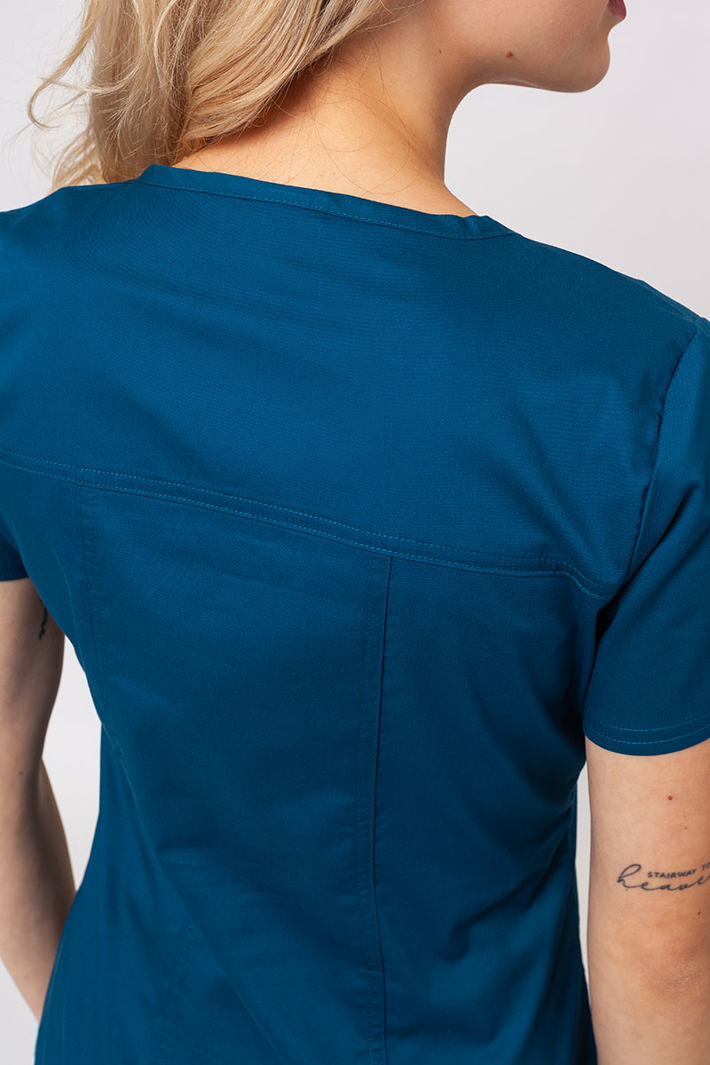 Lekárska dámska súprava Cherokee Core Stretch (blúza Core, nohavice Mid Rise) karaibsky modrá-5