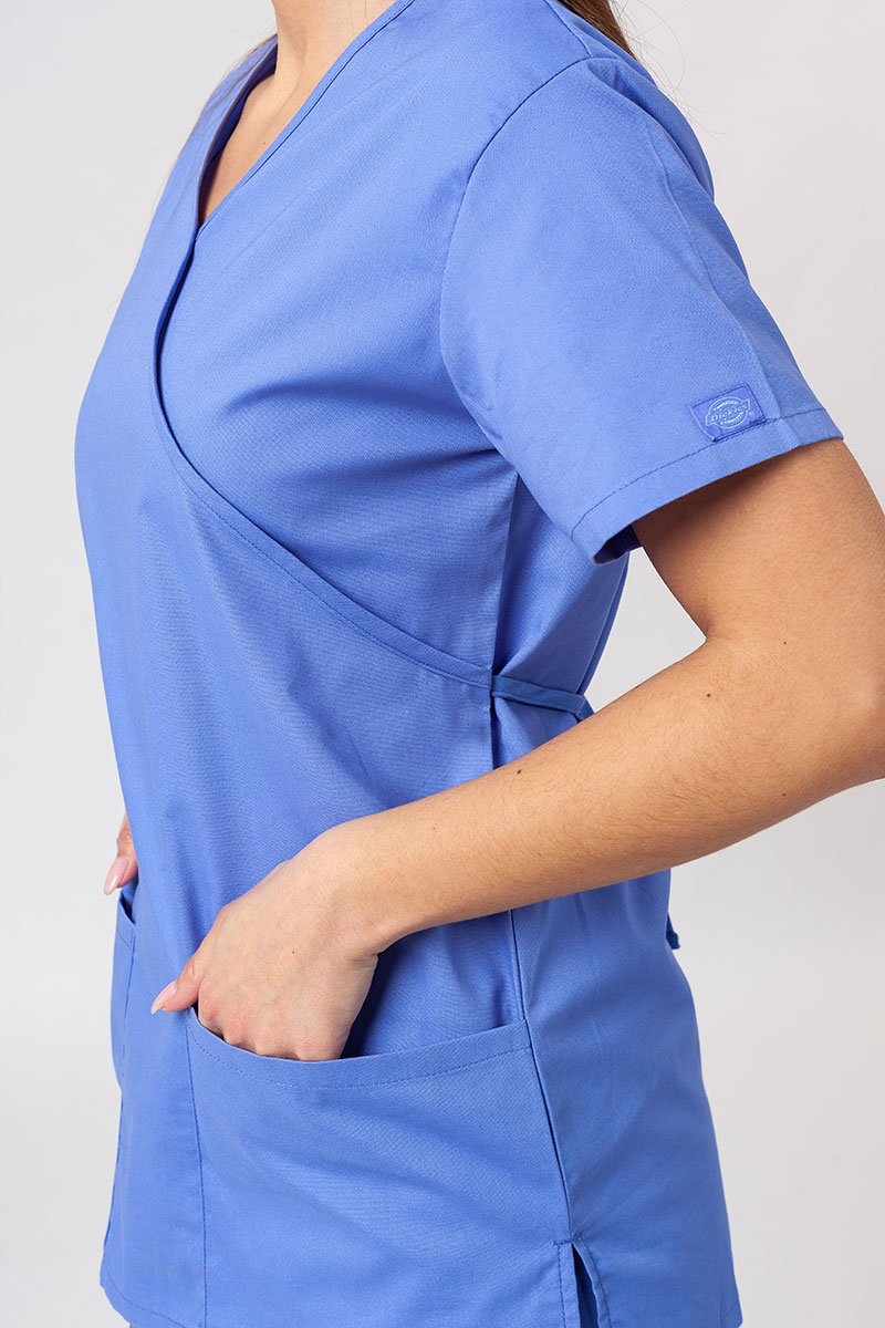 Lekárska dámska súprava Dickies EDS Signature Wrap (halena Mock, nohavice Pull-on) klasicky modrá-4